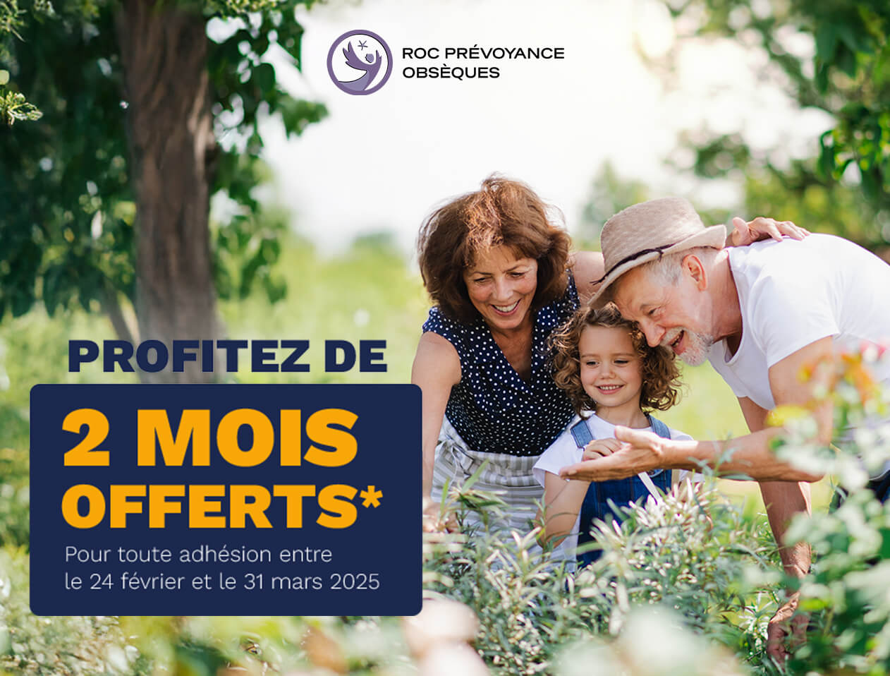 Assurez-vous que vos proches n'aient rien  à payer le jour venu - LE CONTRAT DE PRÉVOYANCE OBSÈQUES ROC•ECLERC POUR TOUT  ORGANISER ET FINANCER À L’AVANCE À PARTIR DE 19€/mois* 